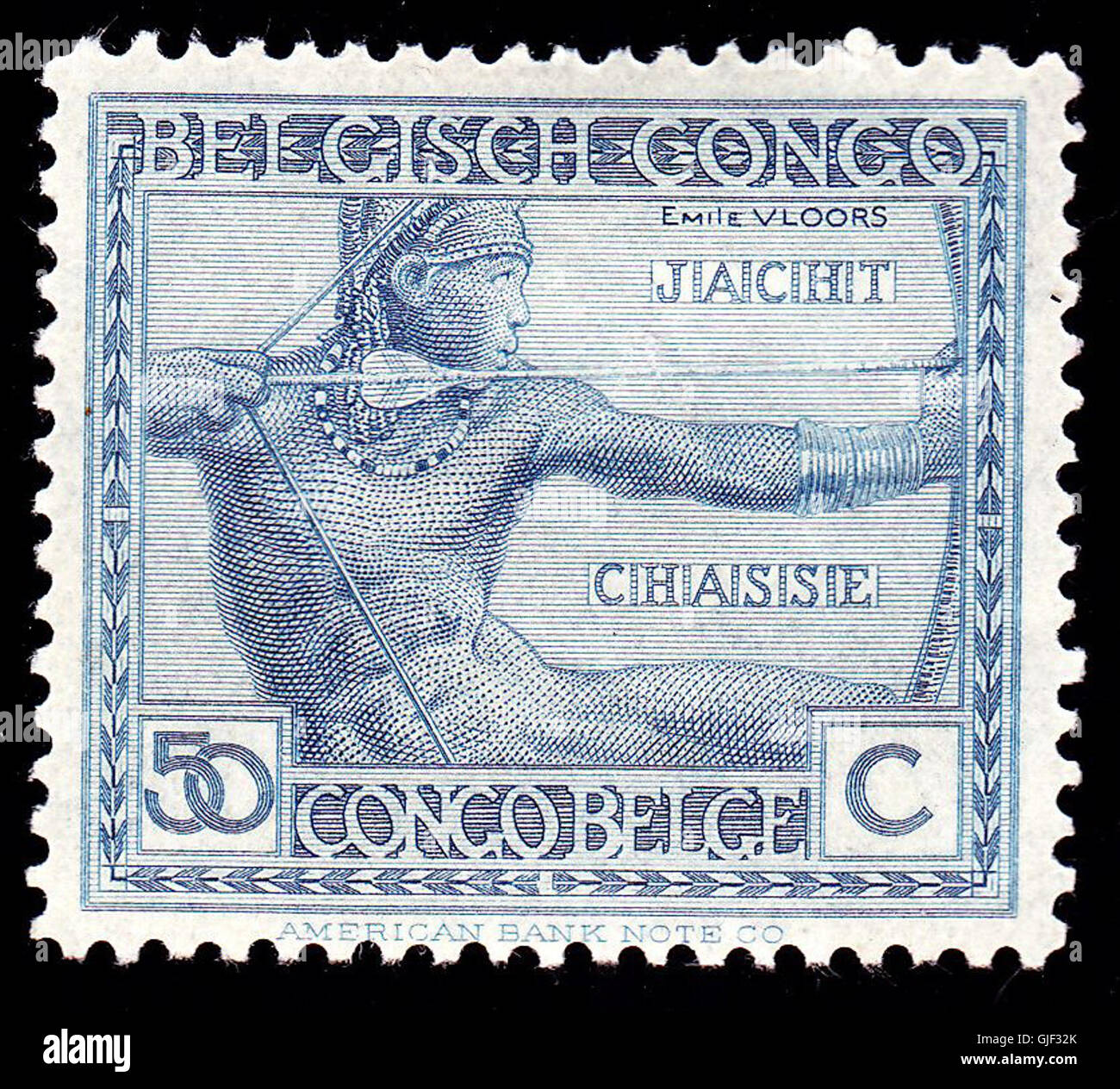 Belgisch-Kongo ev 50 ° c Stockfoto
