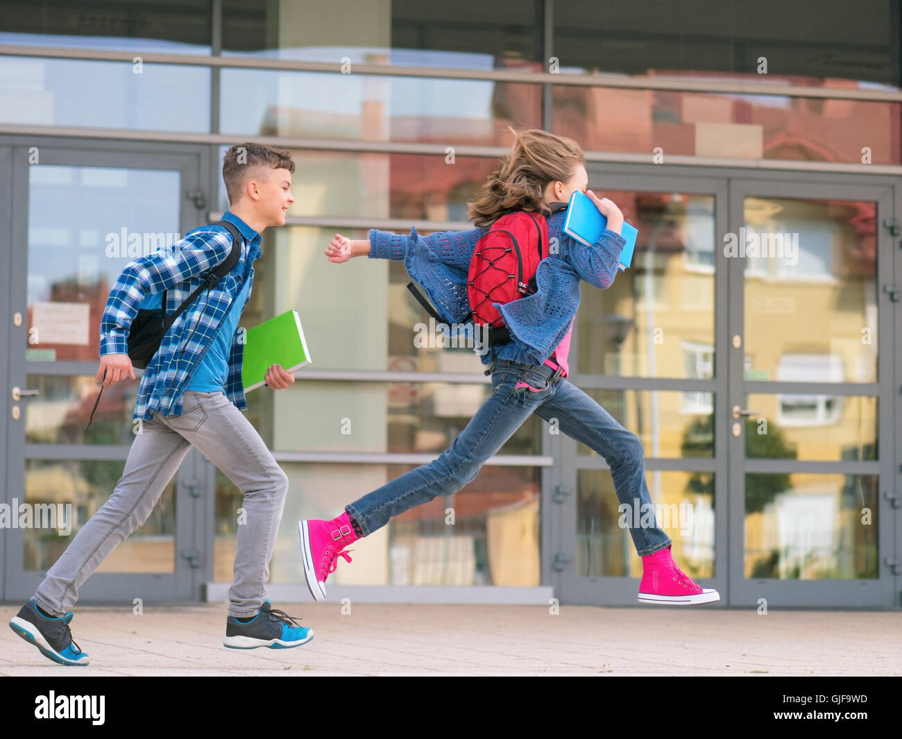 Kinder zurück zur Schule Stockfoto