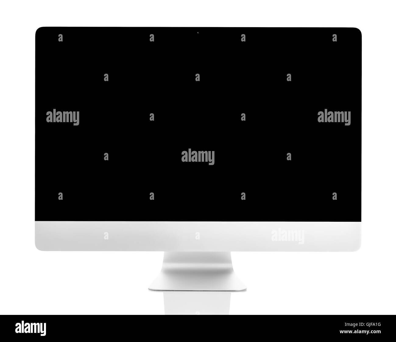 leere PC anzeigen isolierten auf weißen Hintergrund Stockfoto