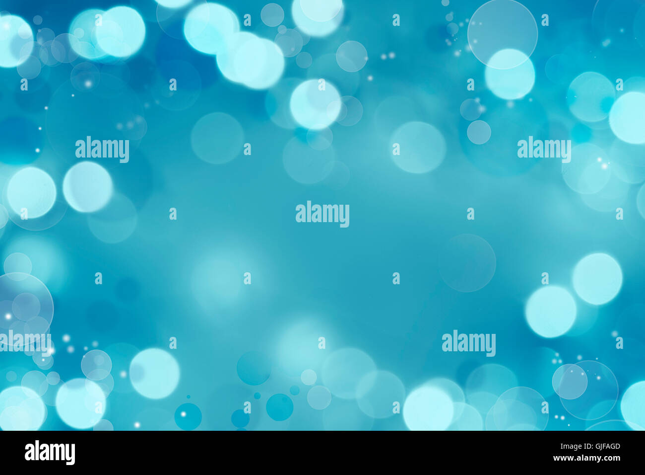 Abstrakte blaue und weiße Kreise Hintergrund Stockfoto