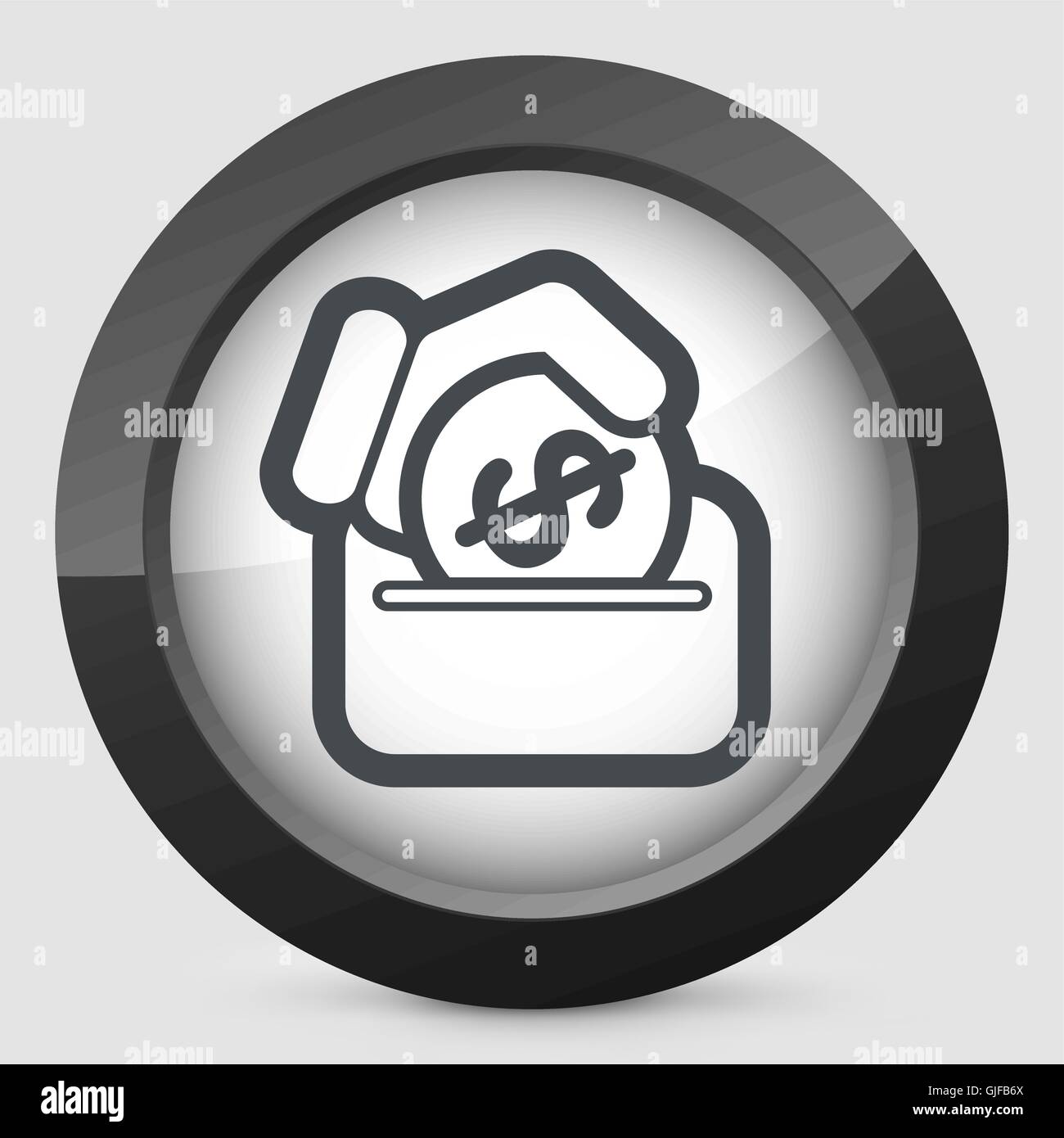 Geschäft Coin Symbol Stock Vektor