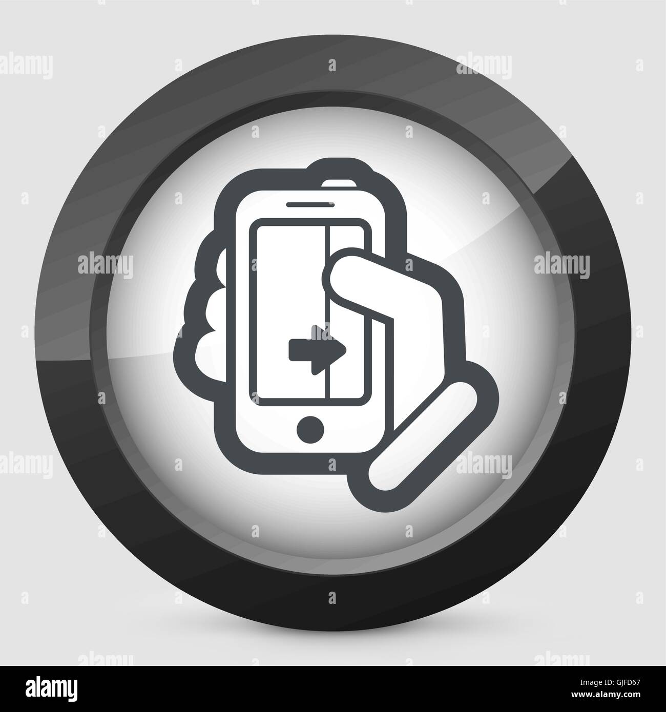Touchscreen-Schiebe-Symbol Stock Vektor