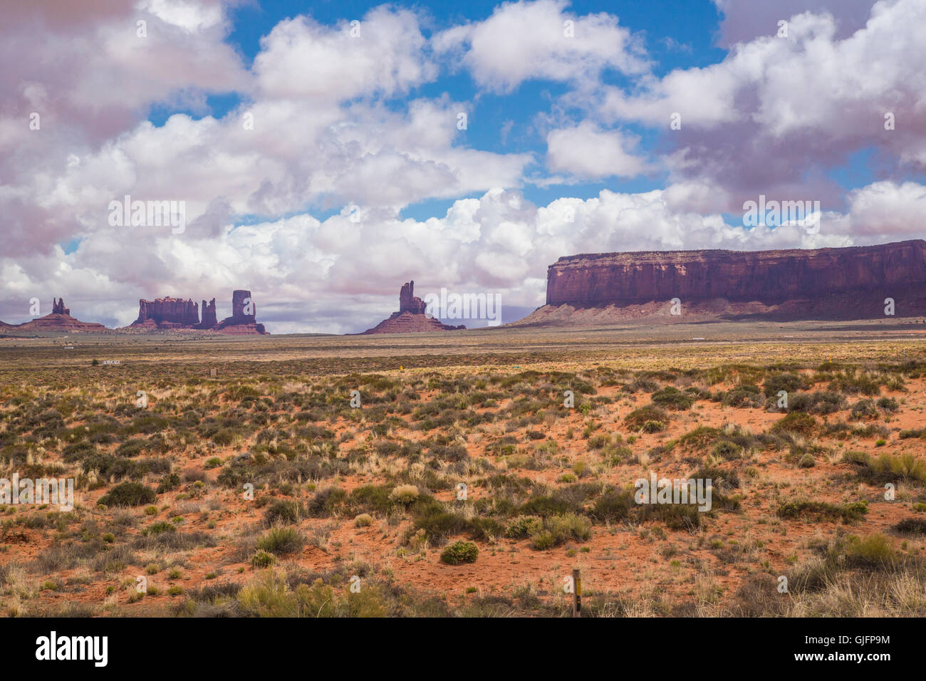 Monument Valley Wüstenlandschaft und buttes Stockfoto
