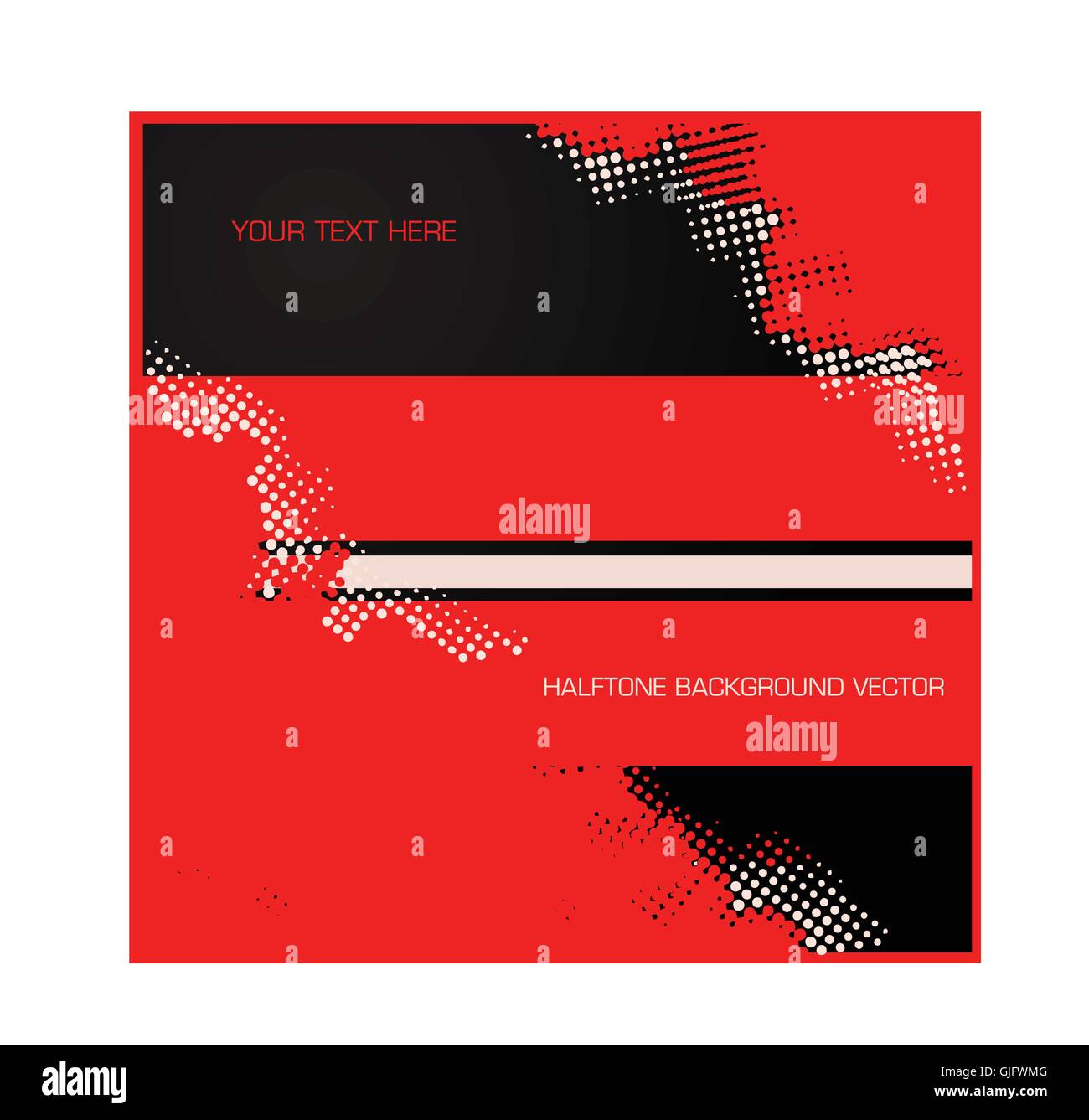 dunkel schwarz rot Halbton Hintergrund mit textfreiraum für abstrakte Darstellung von text Stock Vektor