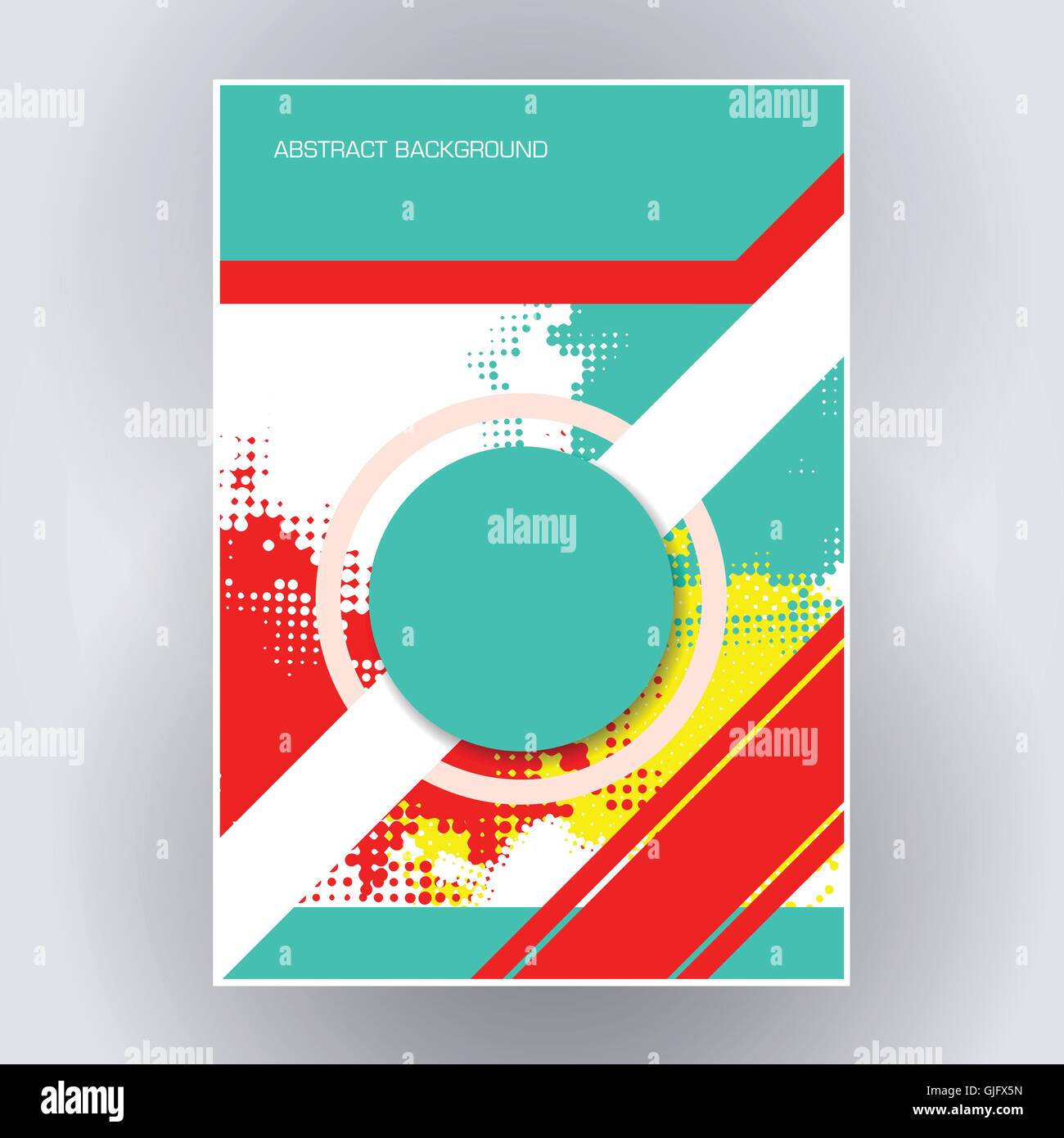 bunte Poster Flyer Vorlage abstrakte Vektor Hintergrund Stock Vektor