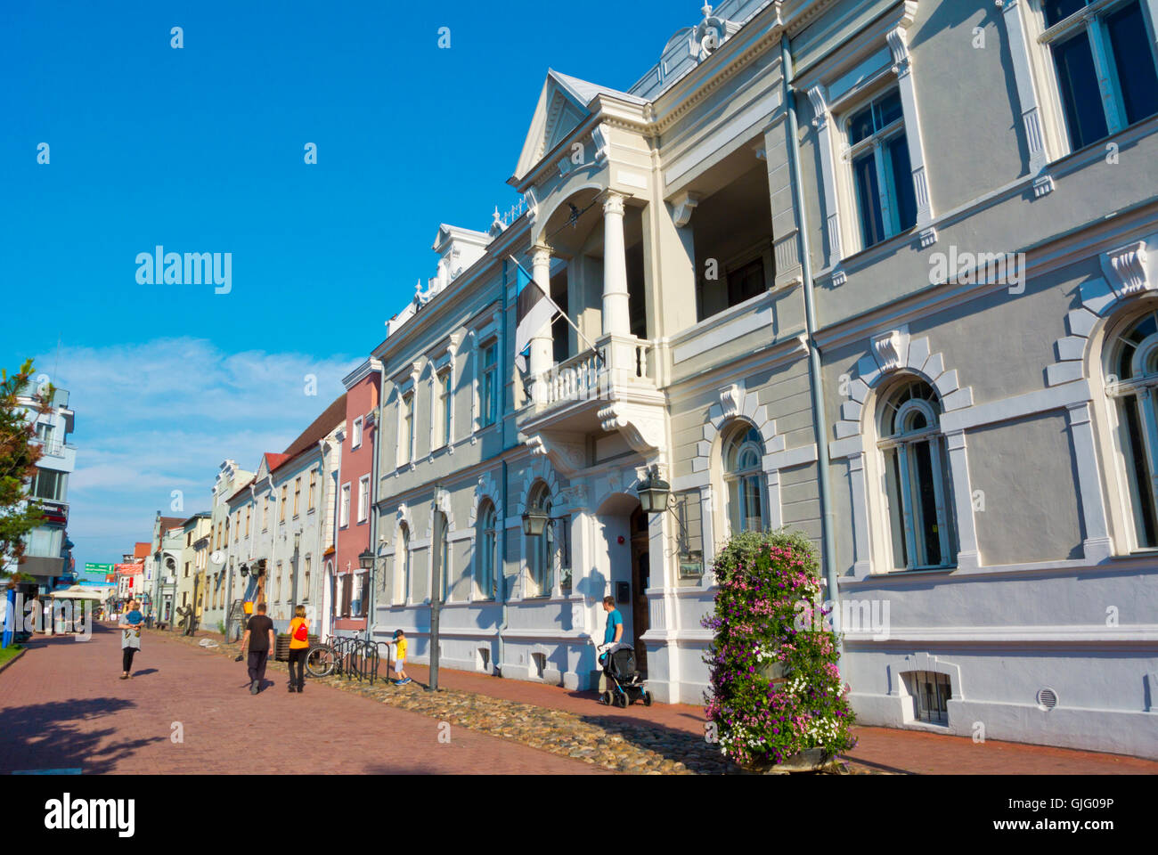 Ruutli Straße, Pärnu, Estland, Baltikum, Europa Stockfoto