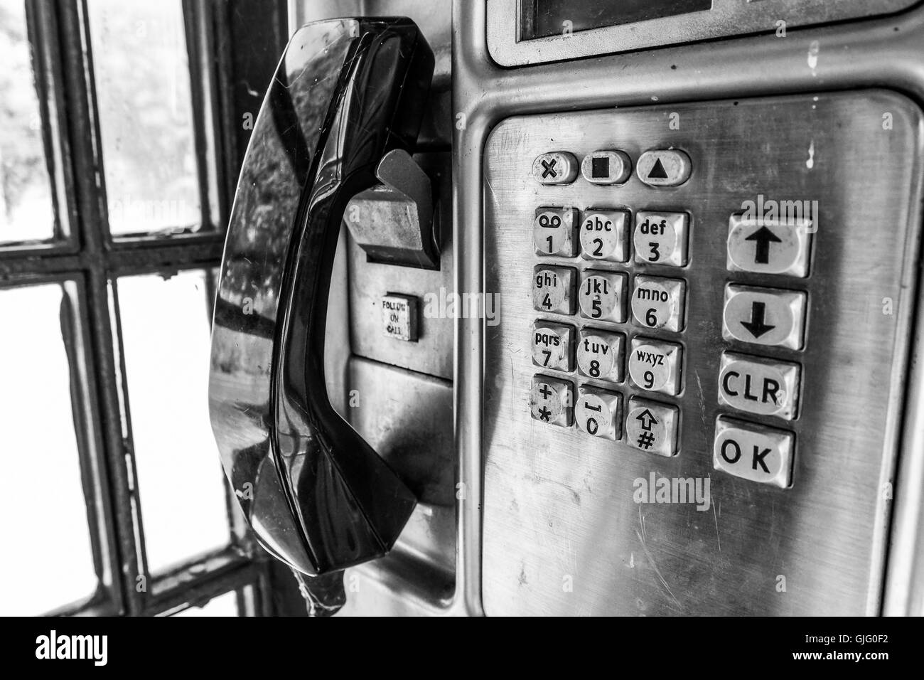 Alte Bursledon öffentliche Telefonzelle Stockfoto