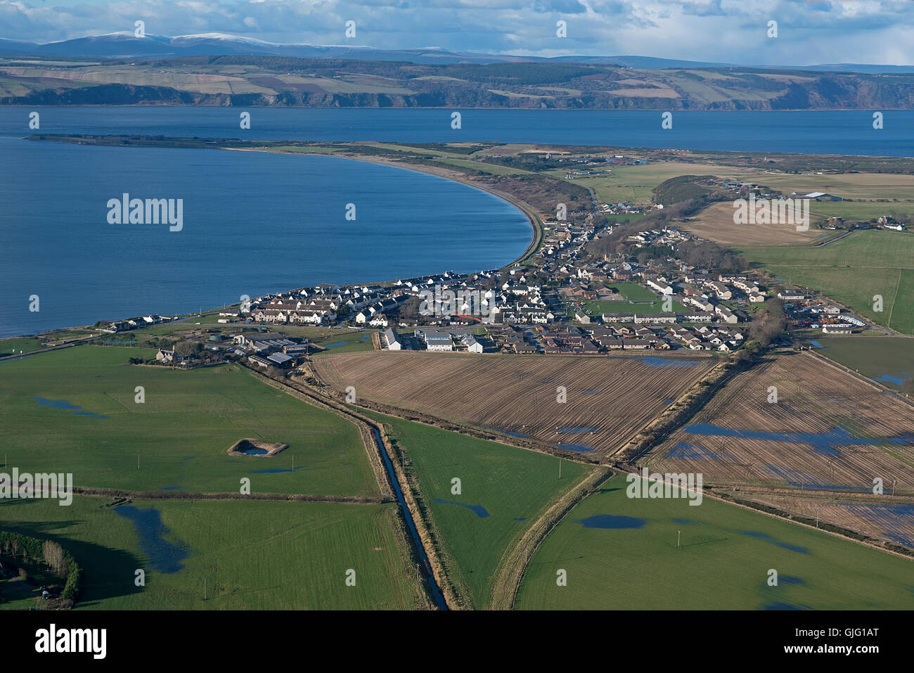 Ardersier oder Cambletown auf den Moray Firth, Fort George und Chancery Punkt.  SCO 11.165. Stockfoto