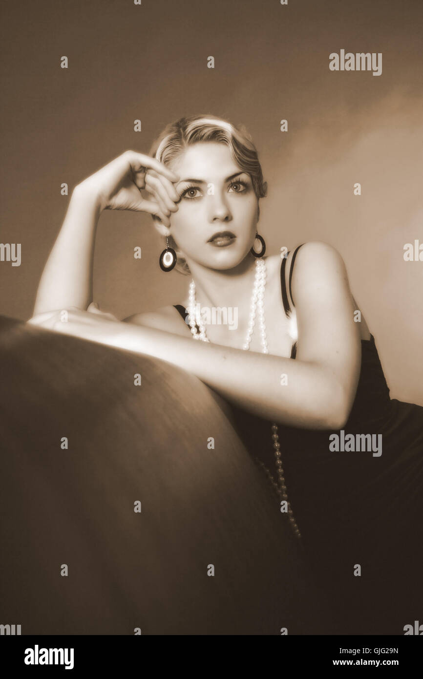 erlebt der 20er Jahre Stockfoto