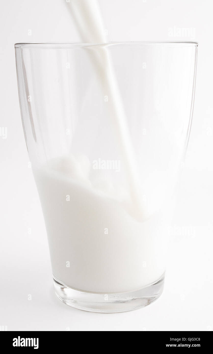 Milchglas Stockfoto