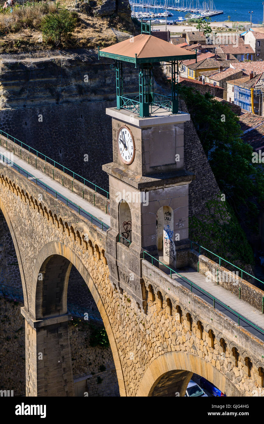 Saint-Chamas, Dorf de Provence Bdr Frankreich 13 Stockfoto