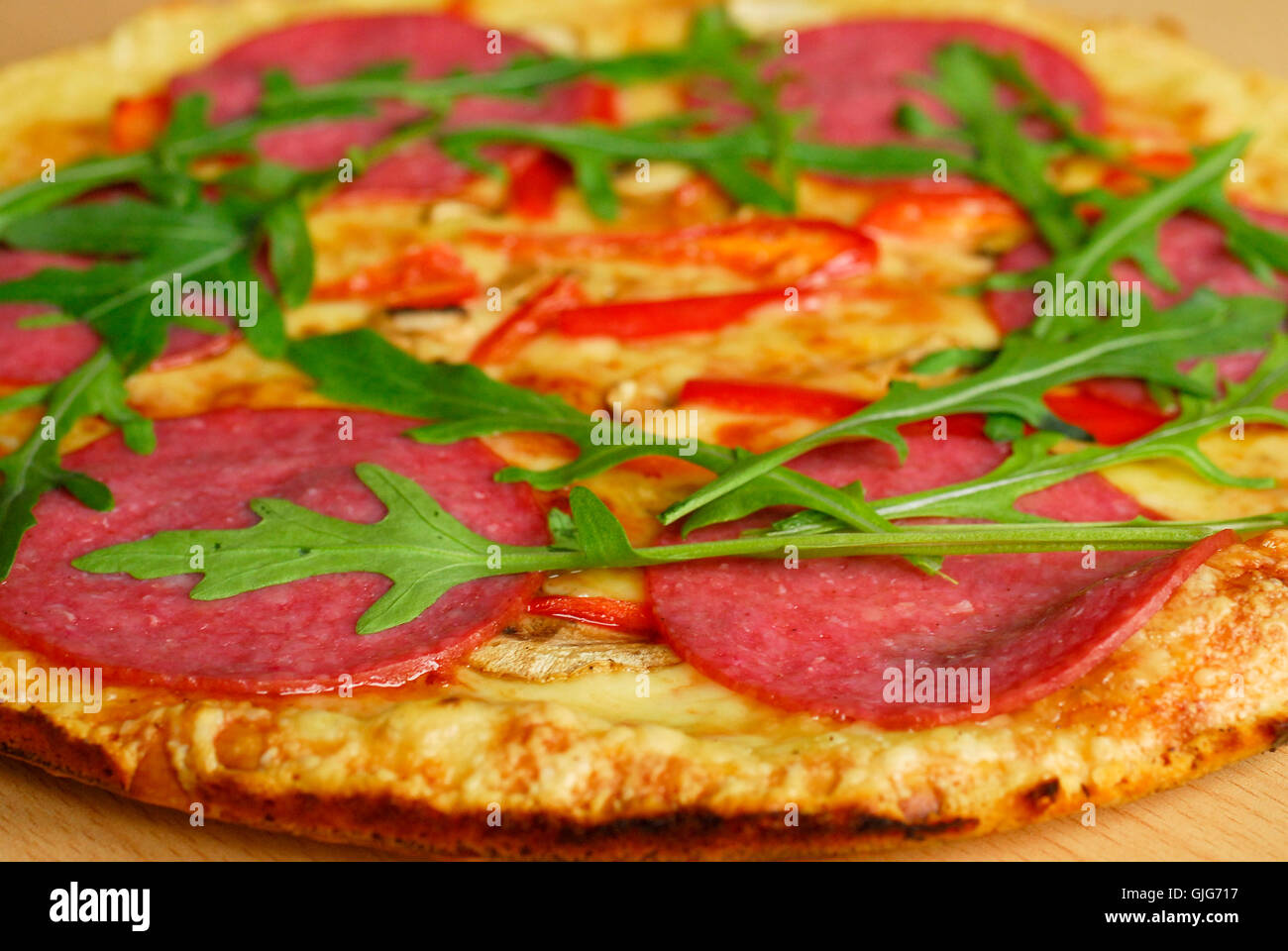 zierliche Pizza paprika Stockfoto