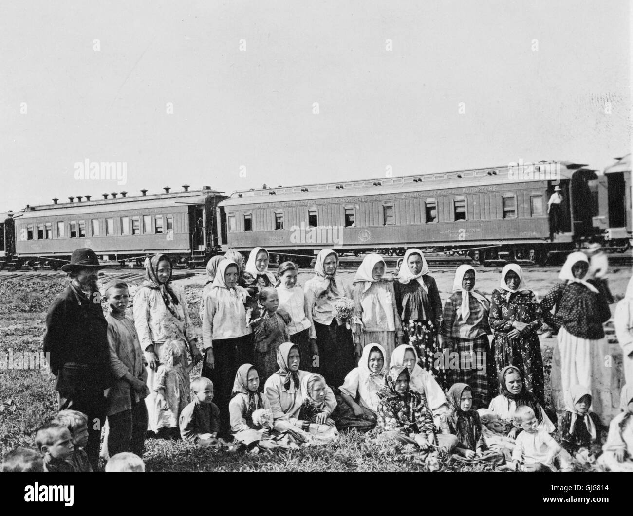 Sibirische Emigranten, Russland Stockfoto