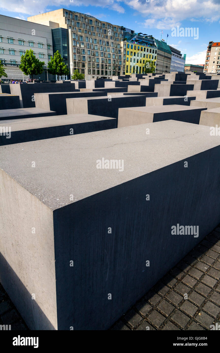 Das Holocaust-Mahnmal für die ermordeten Juden Europas, Berlin, Deutschland. Stockfoto