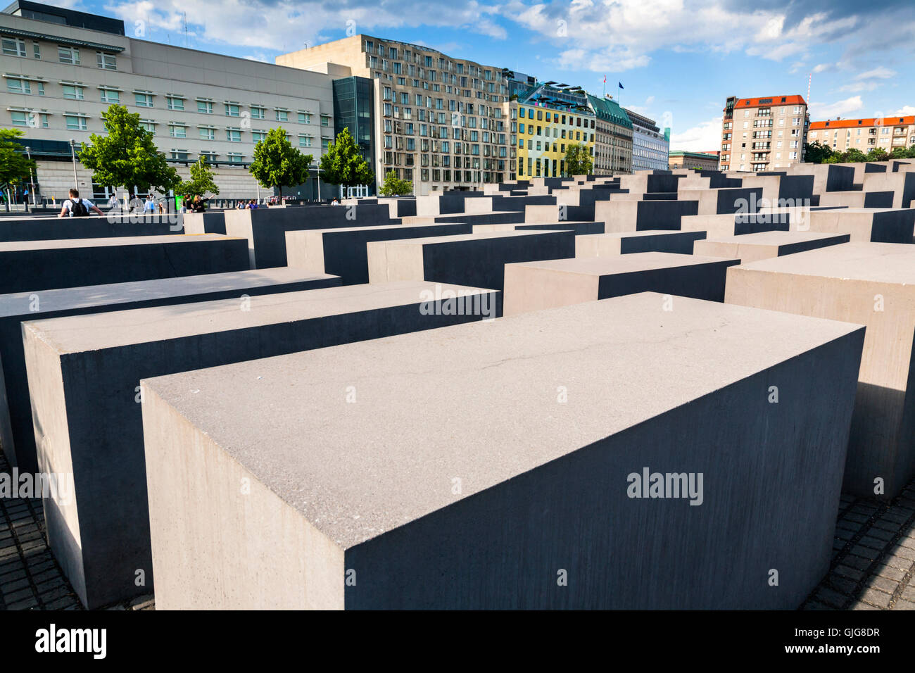 Das Holocaust-Mahnmal für die ermordeten Juden Europas, Berlin, Deutschland. Stockfoto