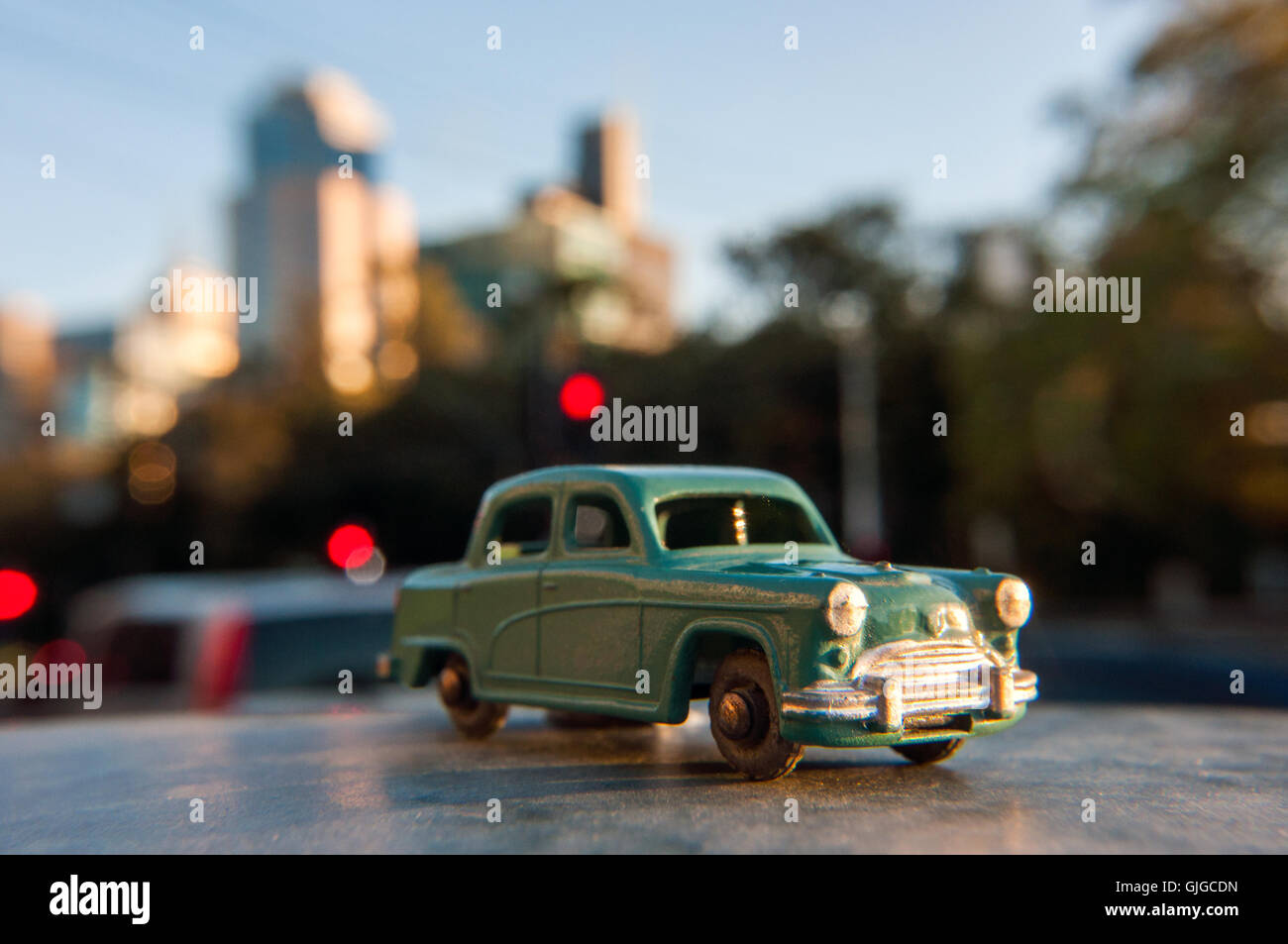 Retro-Modell Austin A40 Wagen, Melbourne, Victoria, Australien Stockfoto