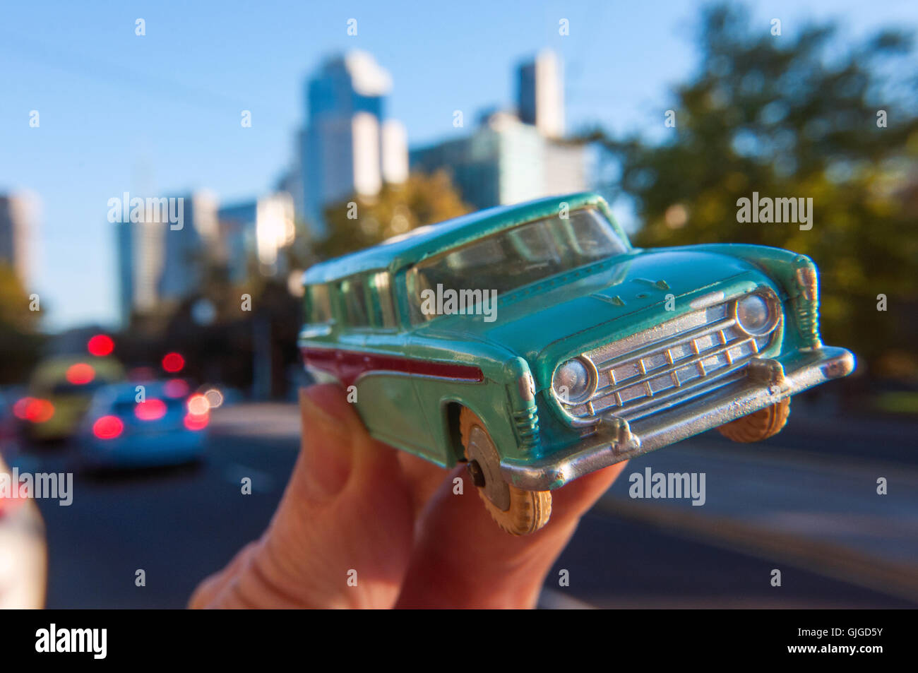 Retro-Nash Rambler Modellauto, Melbourne, Victoria, Australien Stockfoto