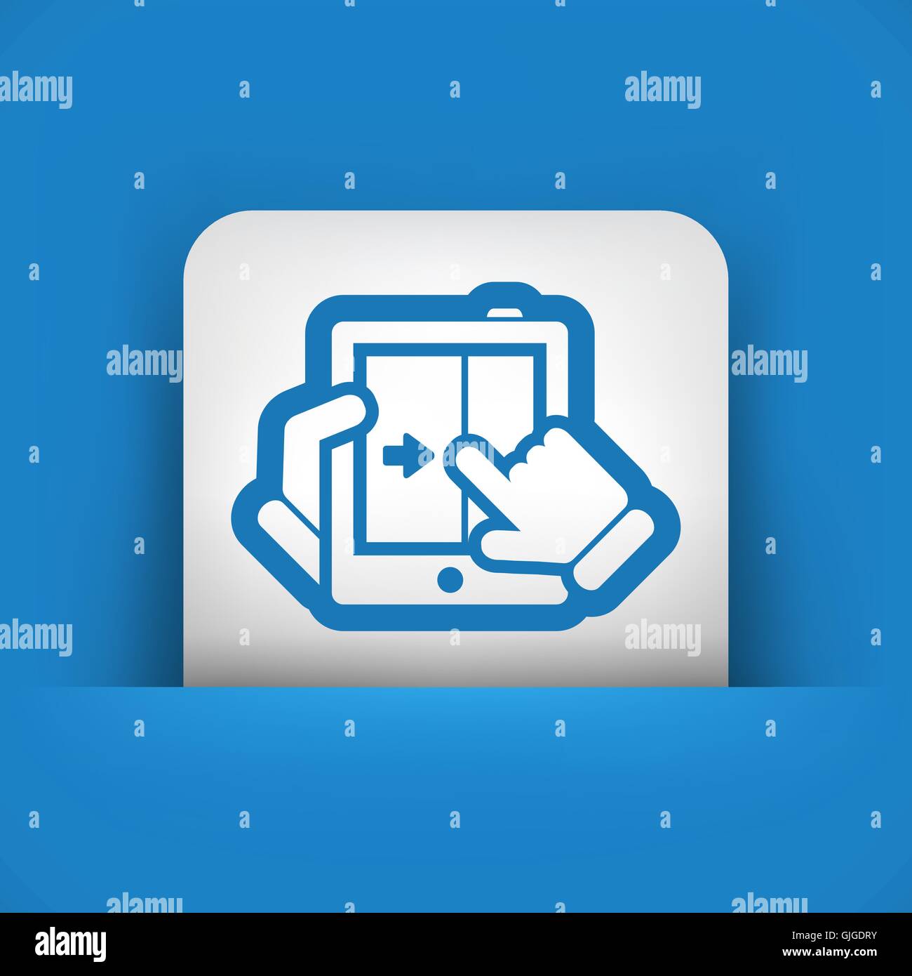 Touchscreen-Schiebe-Symbol Stock Vektor