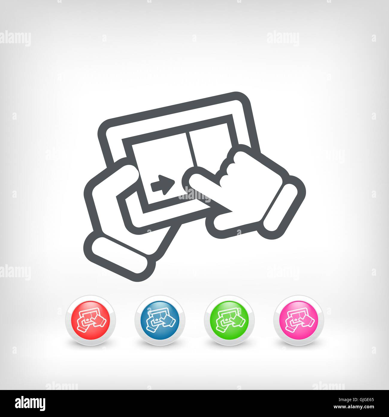 Folie touchscreen Stock Vektor