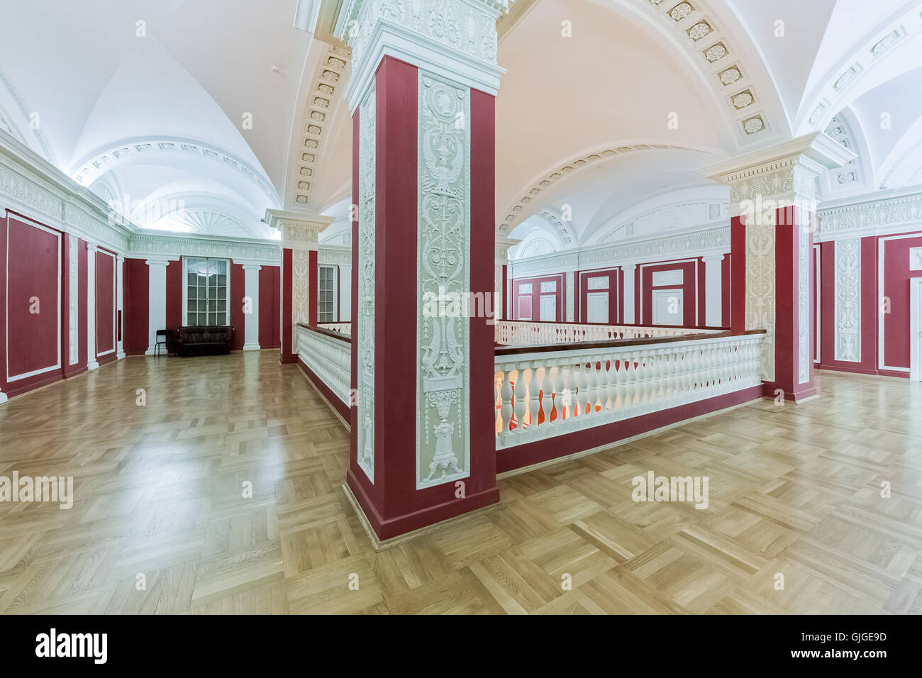 Sankt Petersburg, Russland - 8. September 2014.  Kino-Interieur "Rodina" ("Heimat") in St. Petersburg. Stockfoto