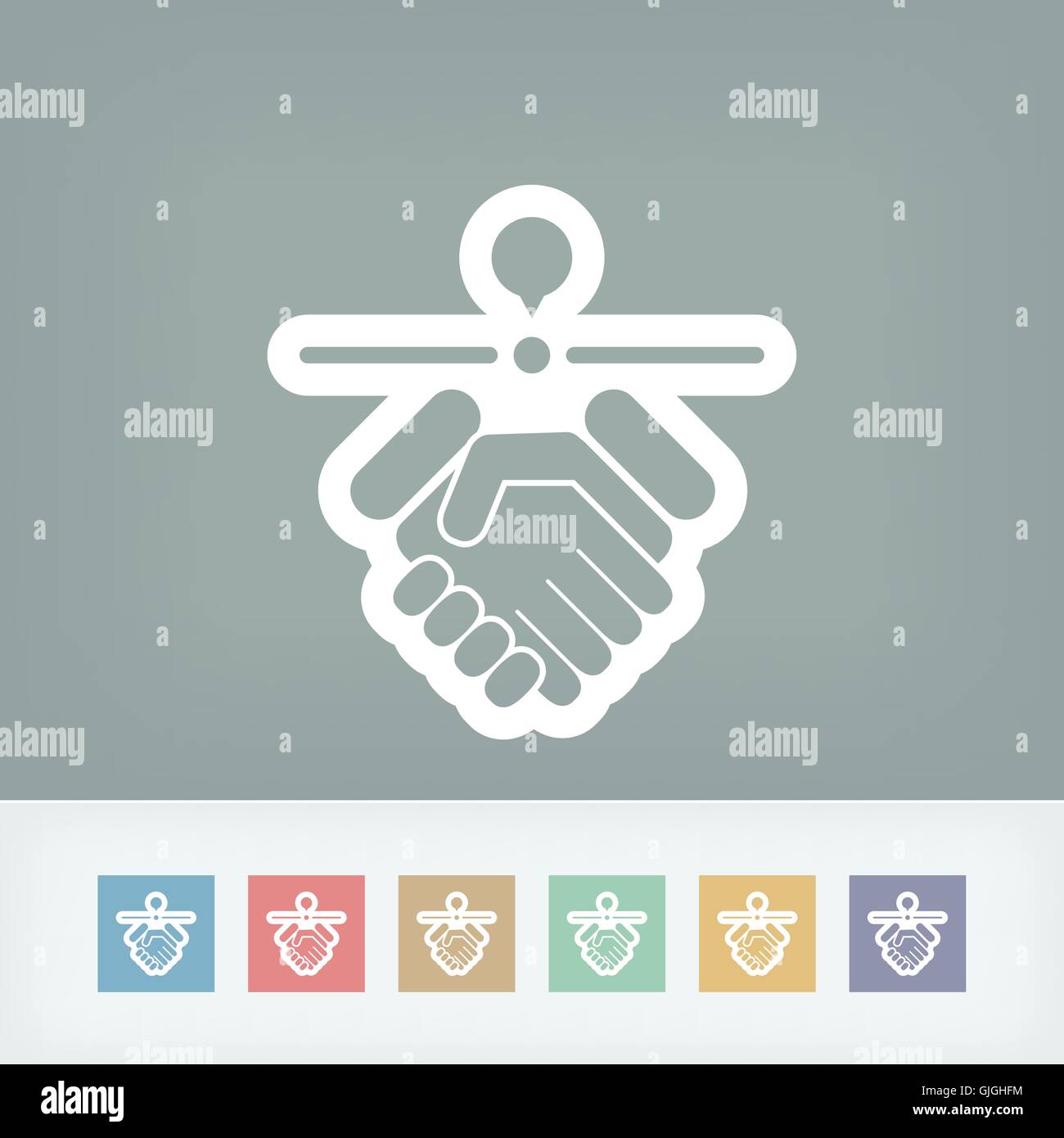 Stimmen Standort-Symbol Stock Vektor