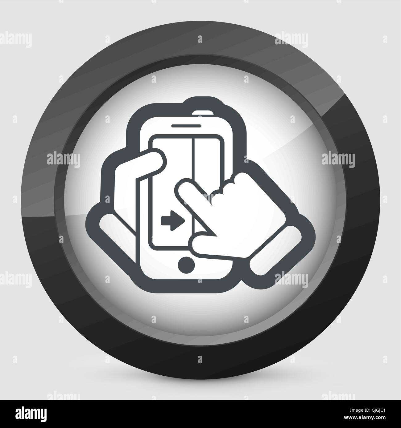 Touchscreen-Schiebe-Symbol Stock Vektor