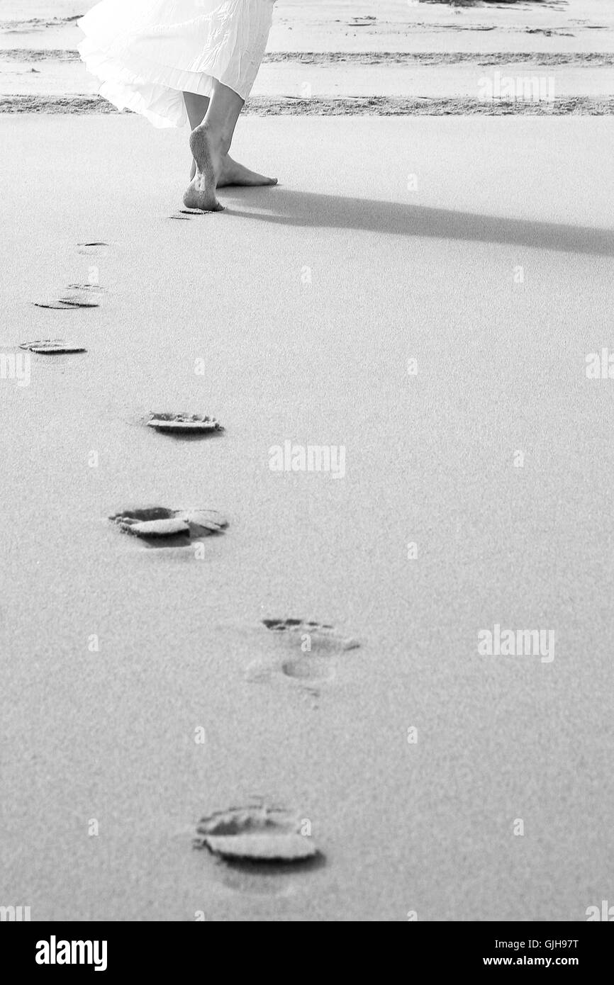 am Strand Stockfoto