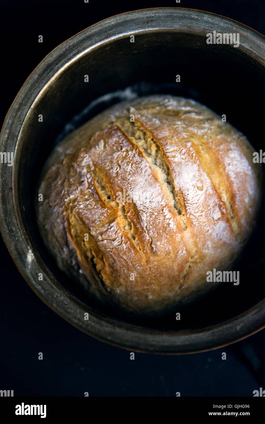 Nahaufnahme von hausgemachten Soda Brot Laib PCK Stockfoto