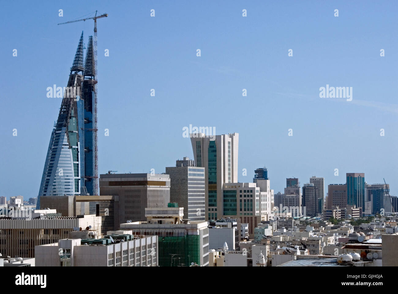 Skyline von Bahrain Stockfoto