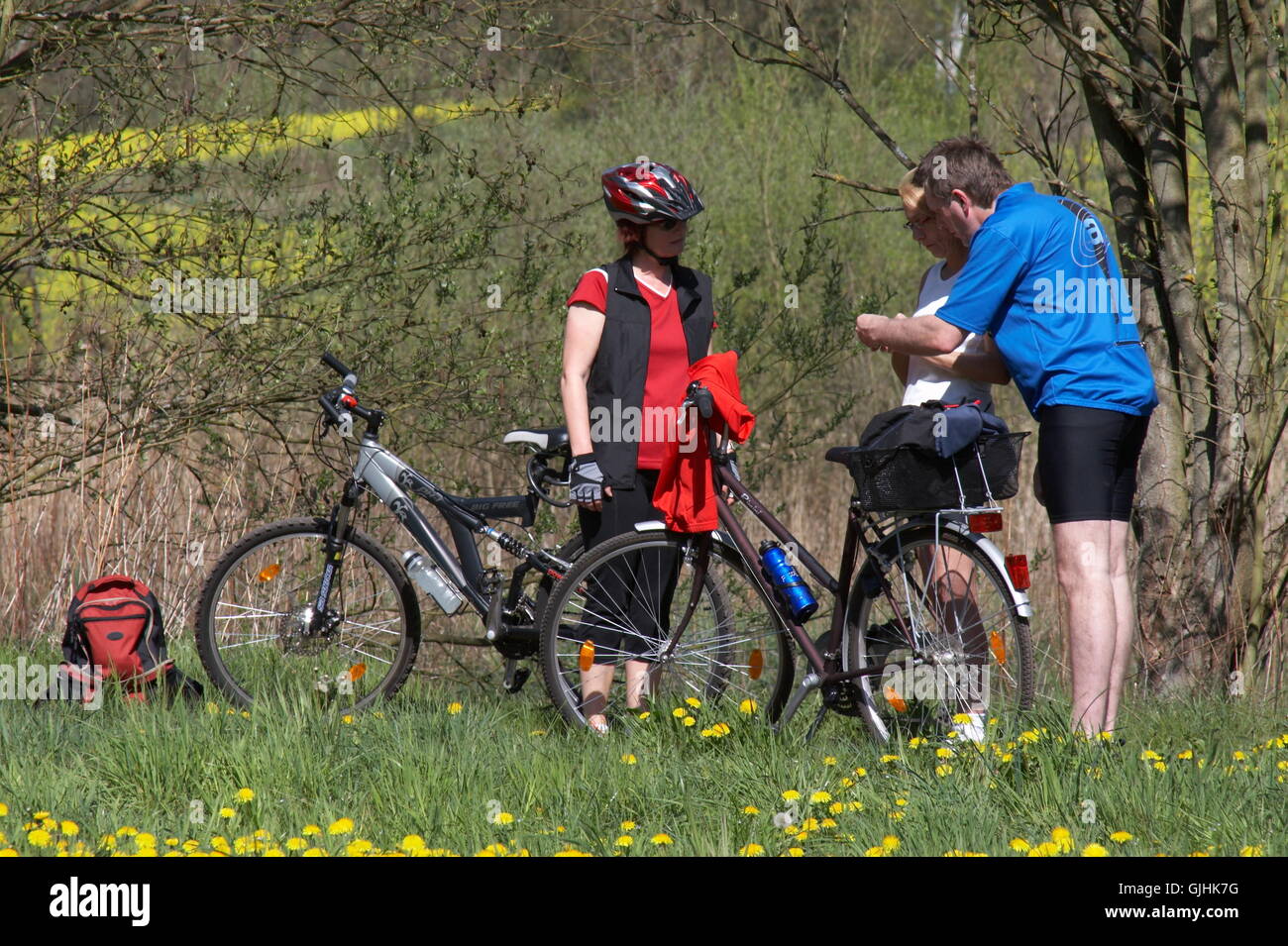 Radtour Stockfoto