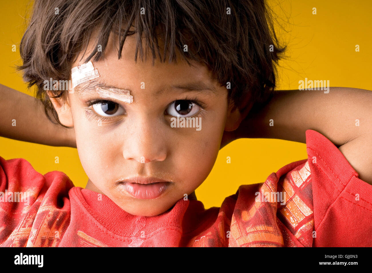 Porträt-Augen-Putz Stockfoto