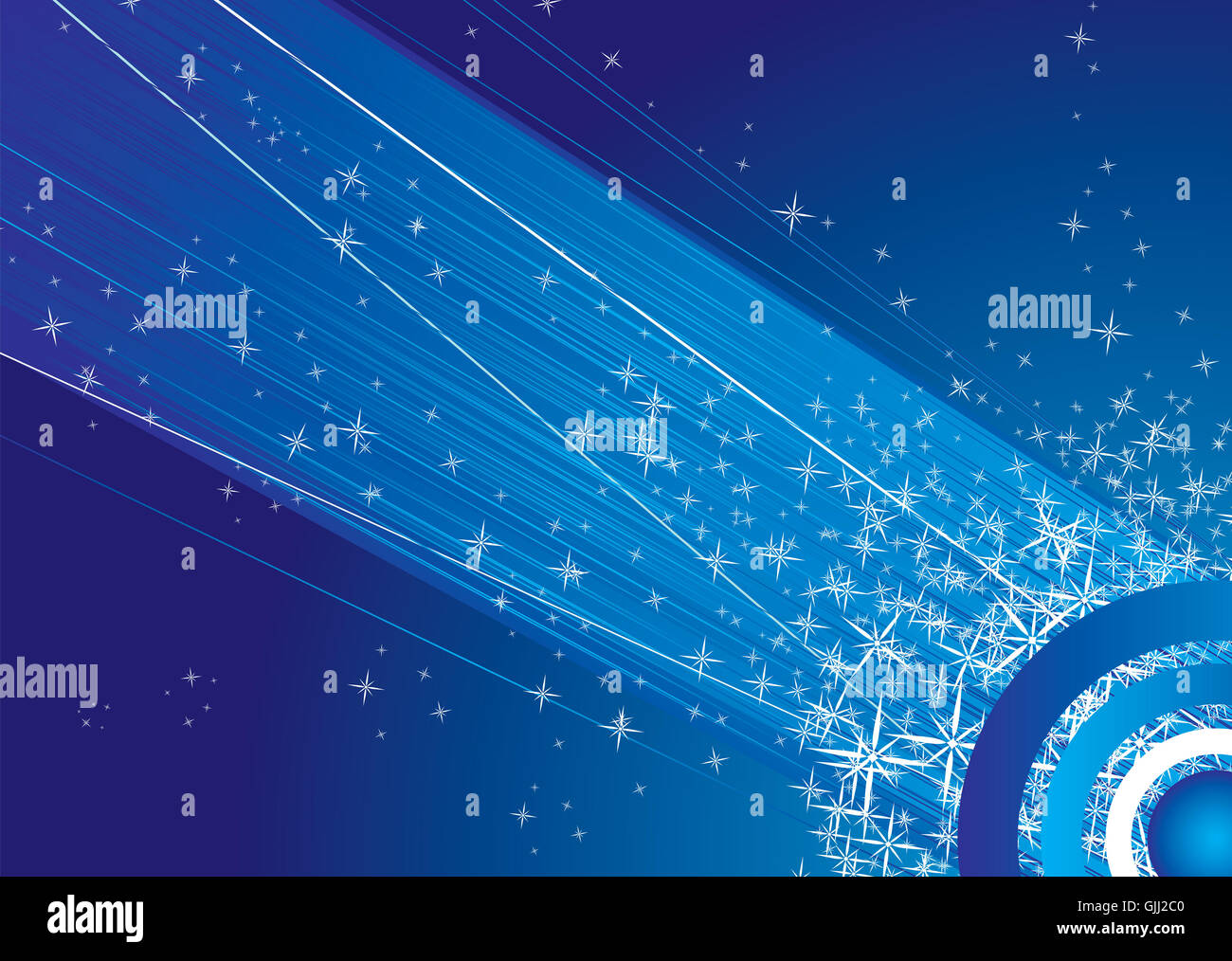 blauer Raum Fantasie Stockfoto