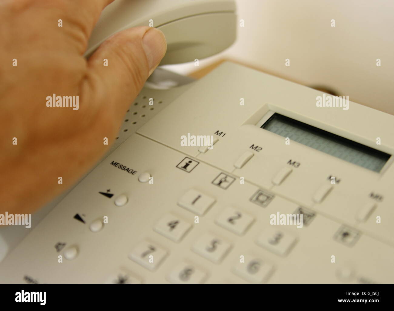 Telefon Handy hand Stockfoto