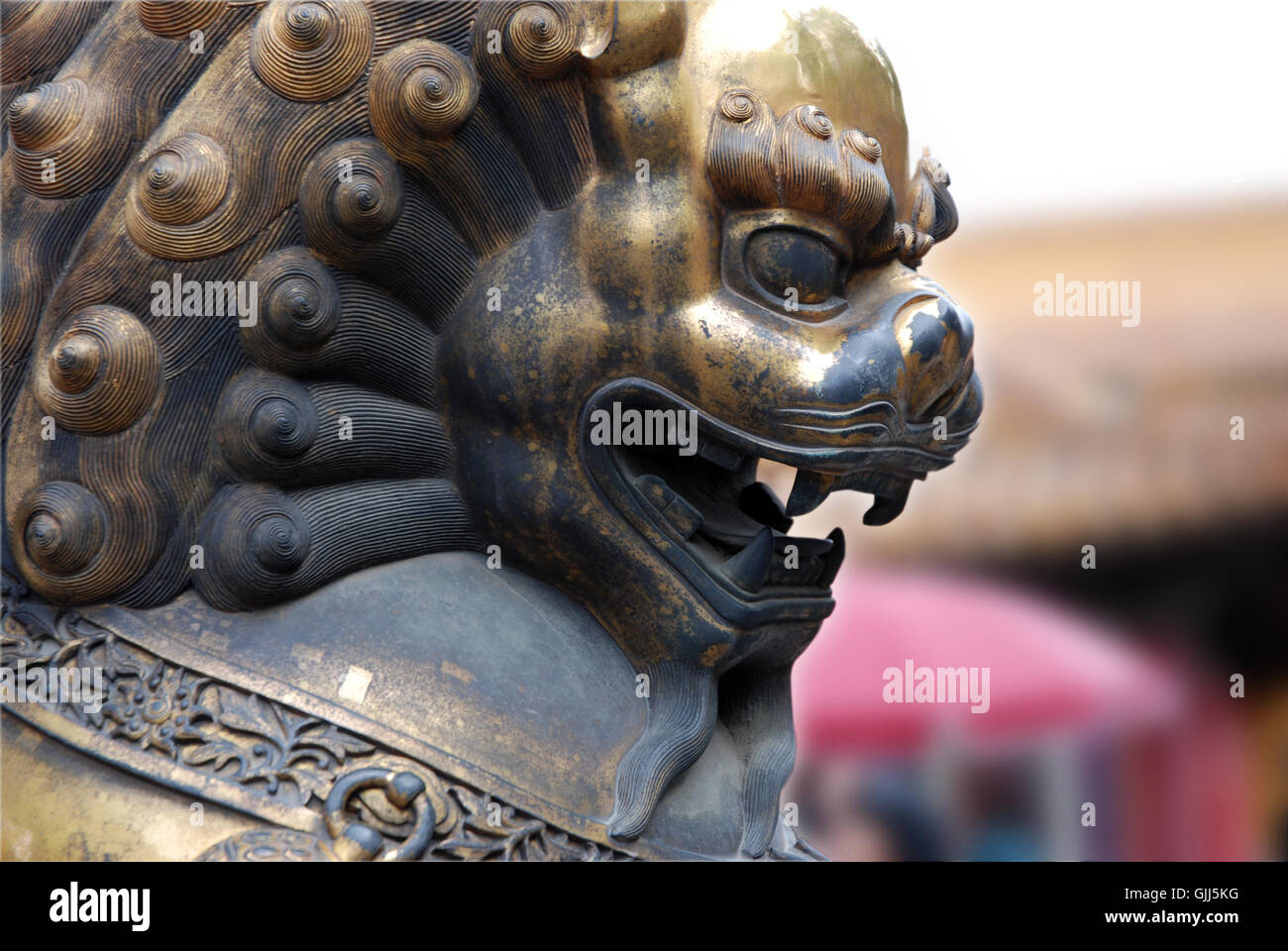 Statue-Drachen-Peking Stockfoto