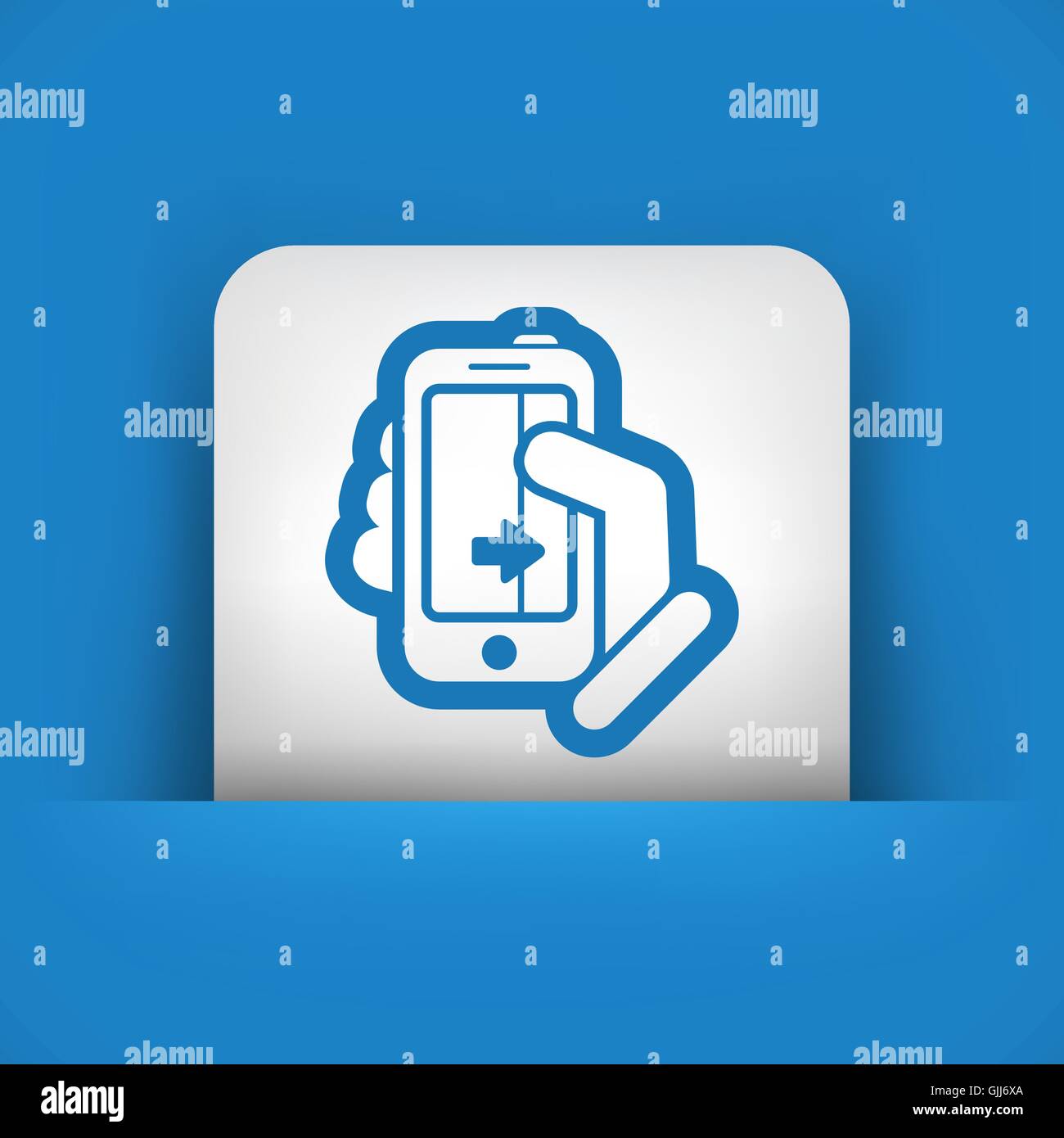 Touchscreen-Schiebe-Symbol Stock Vektor