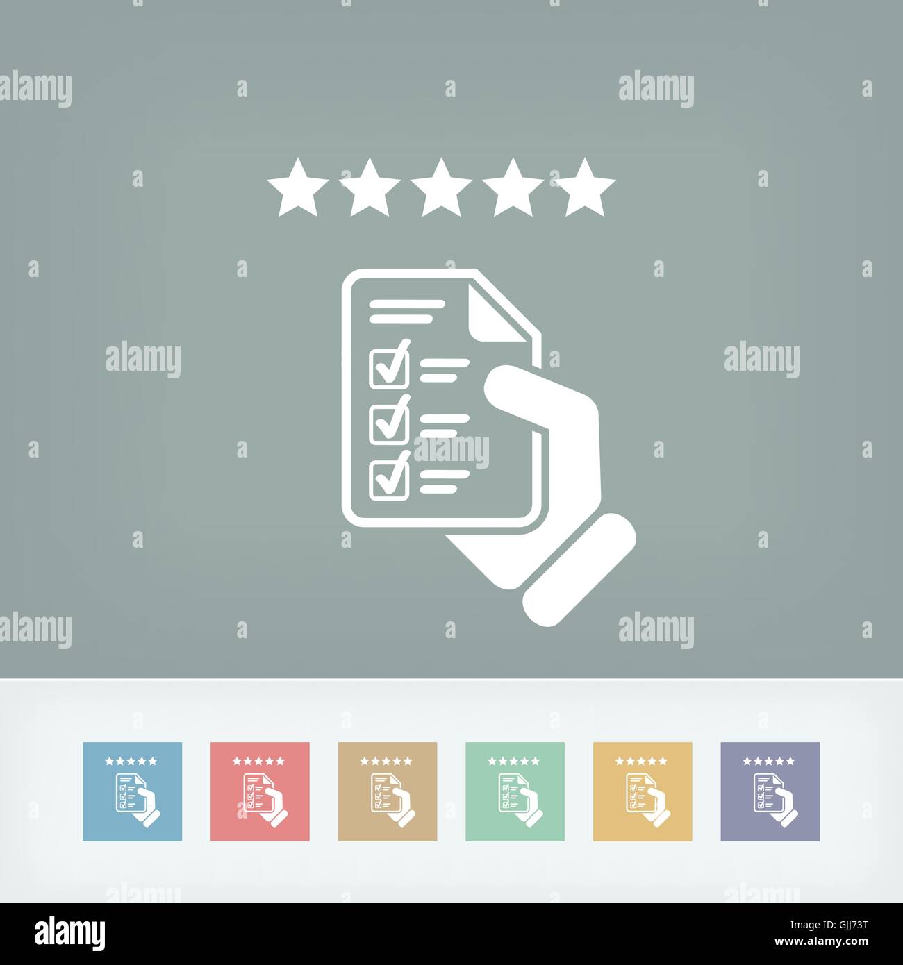 Top-Rating-Symbol Stock Vektor