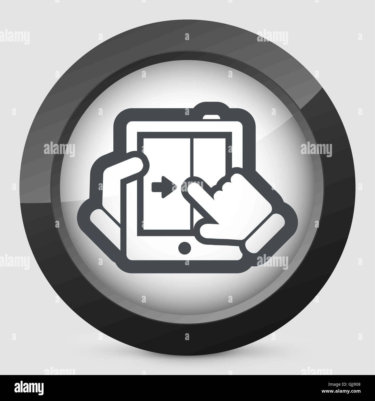 Touchscreen-Schiebe-Symbol Stock Vektor