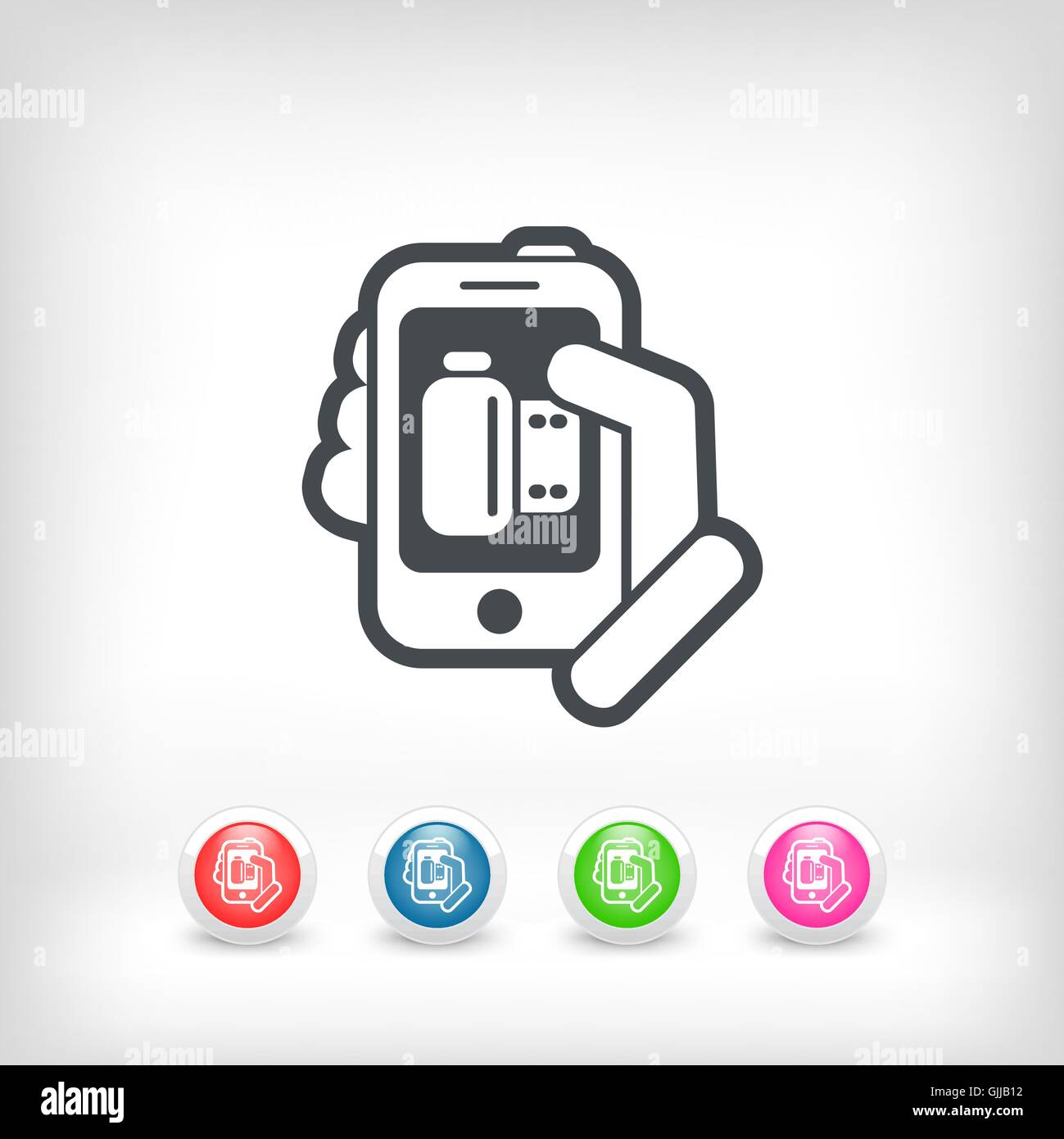 Foto Programm-icon Stock Vektor