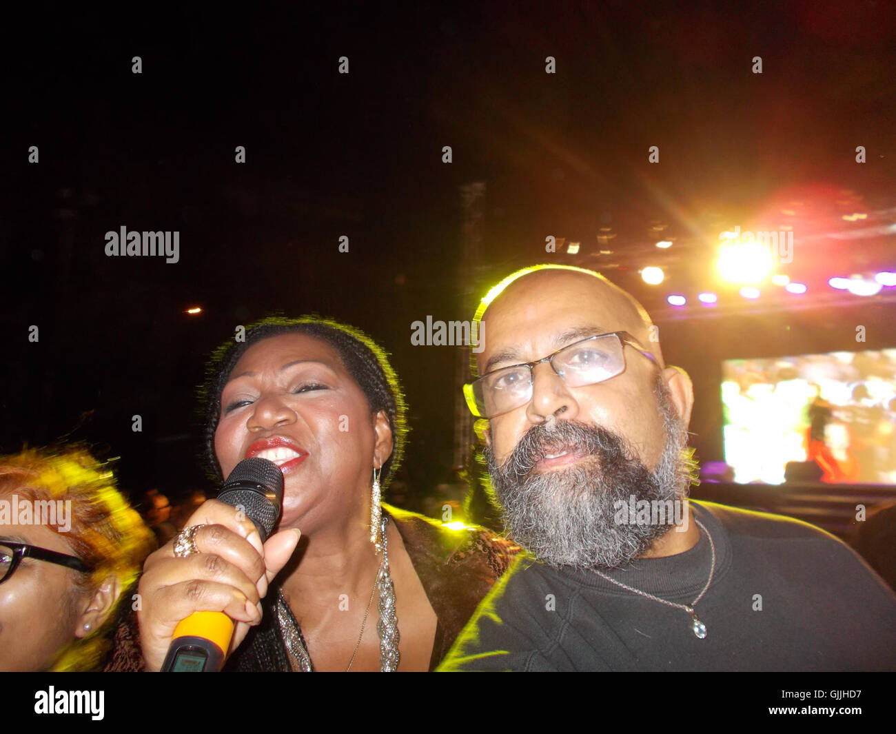 "BONEY M" erklingt in Willingdon katholischen Gymkhana in Mumbai. Stockfoto