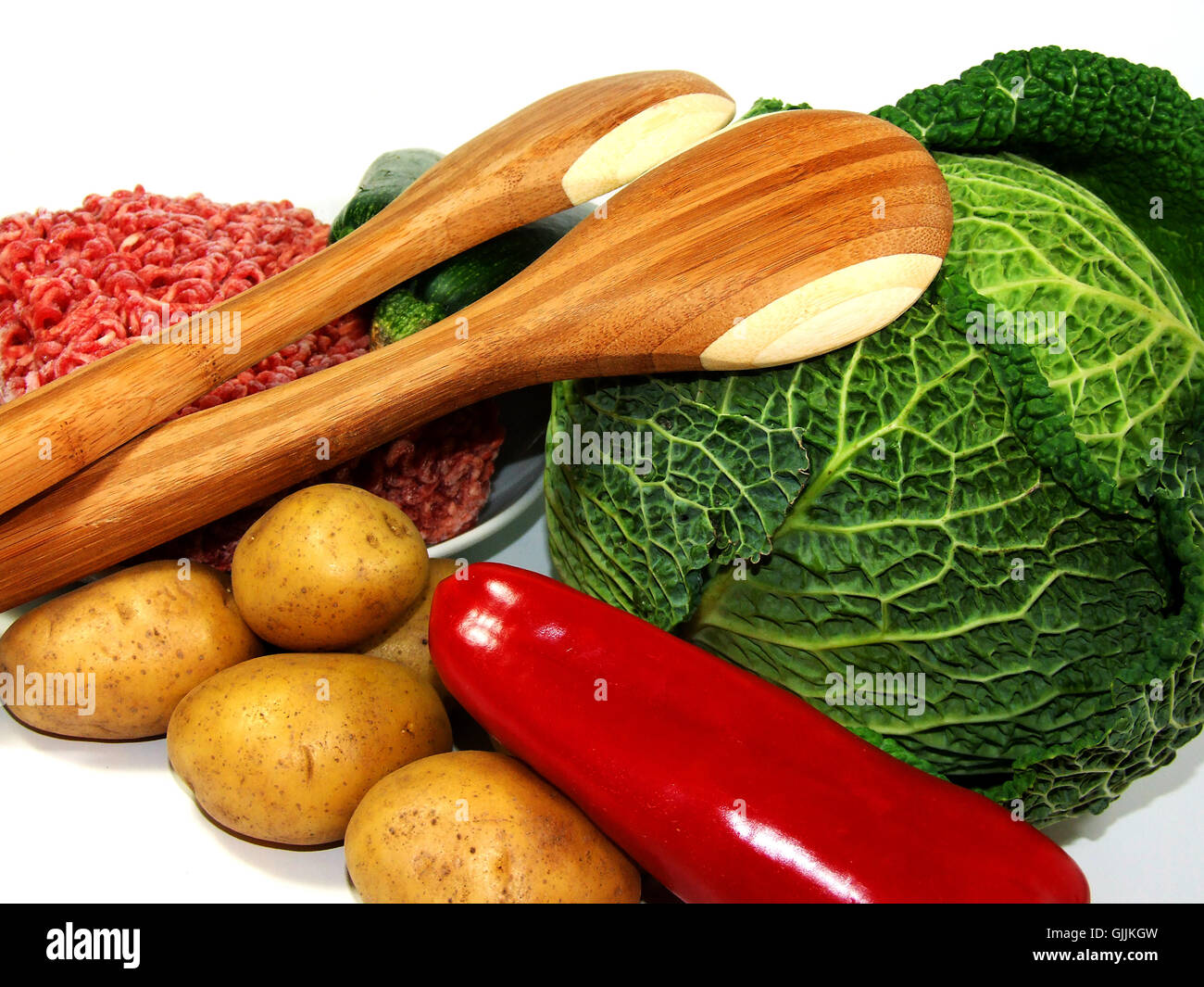 Lebensmittel Nahrungsmittel Vitamine Stockfoto