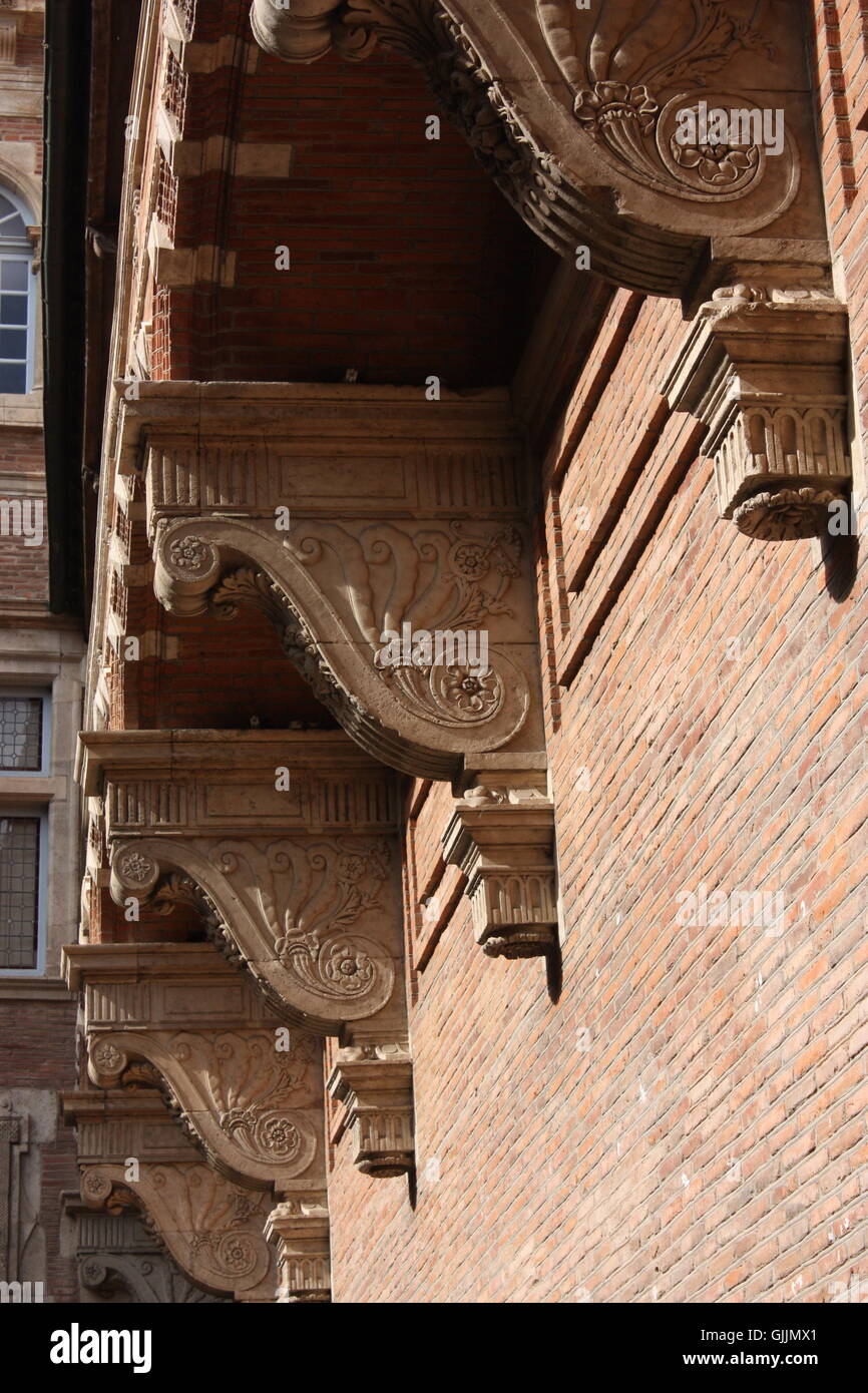 Hotel d'Assezat der privaten Villa jetzt Gehäuse der Fondation Bemberg in Toulouse Stockfoto