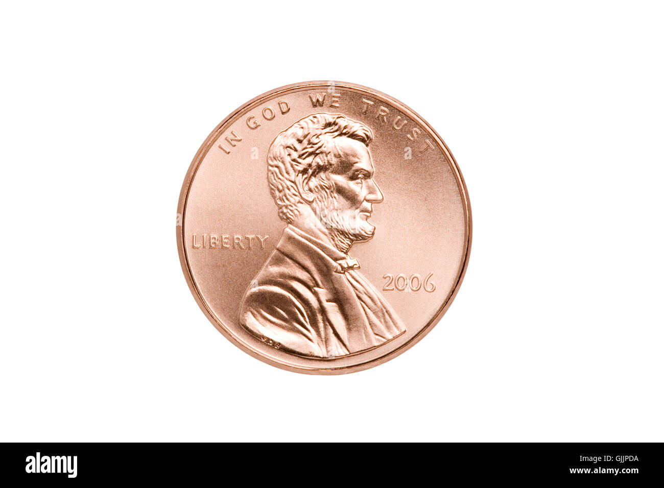 isolierten amerikanischen Währung Stockfoto