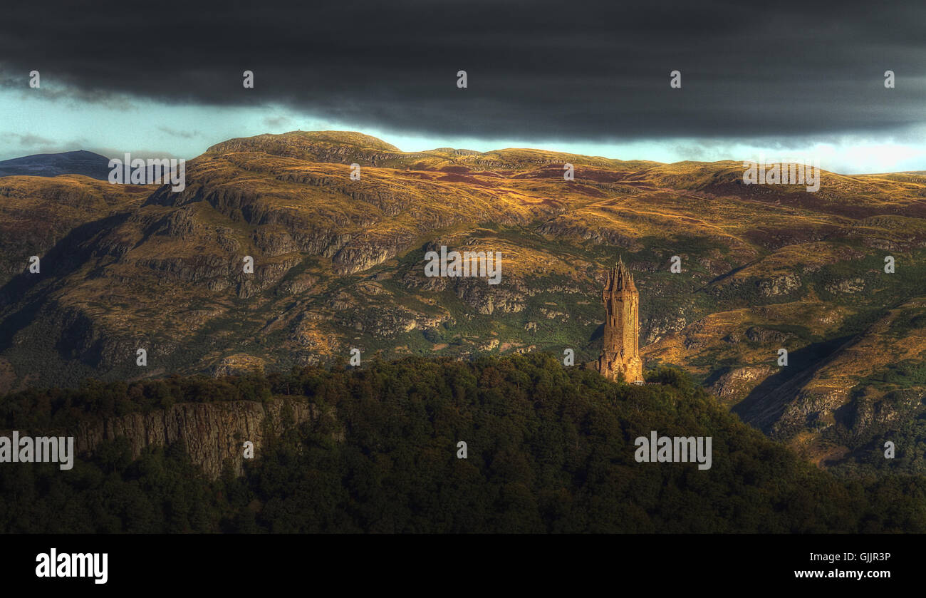 Turm-Denkmal-Hügel Stockfoto