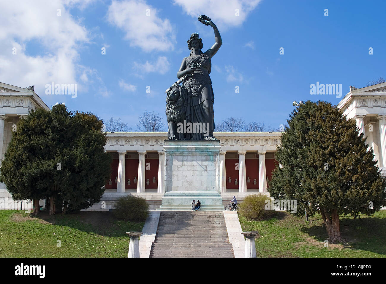 Statue-Sehenswürdigkeiten-Frühling Stockfoto