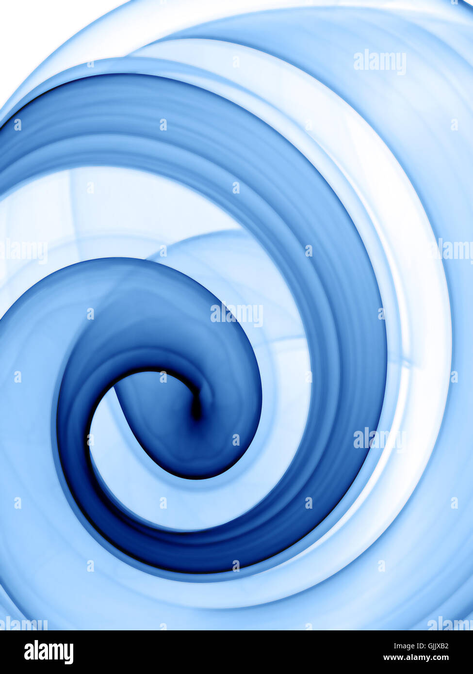 blaue abstrakte Wirbel Stockfoto