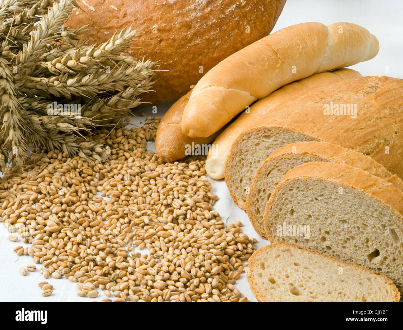 Brot Korn Weizen Stockfoto