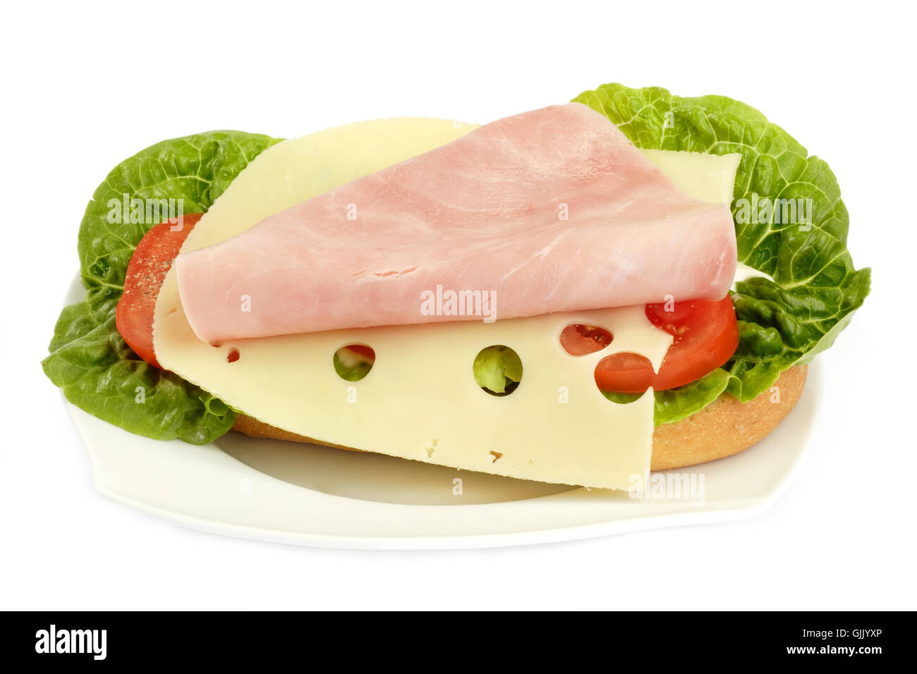 Sandwich Schinken baguette Stockfoto