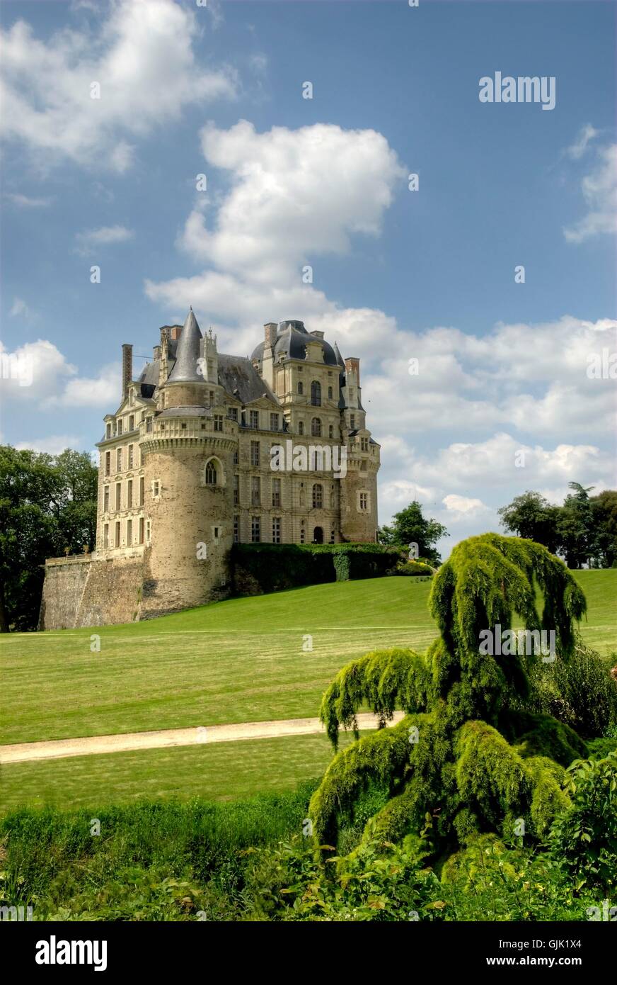 ch ¢ Teau de brissac Stockfoto