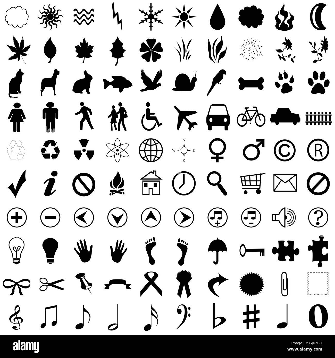 Formen mischen Stockfoto