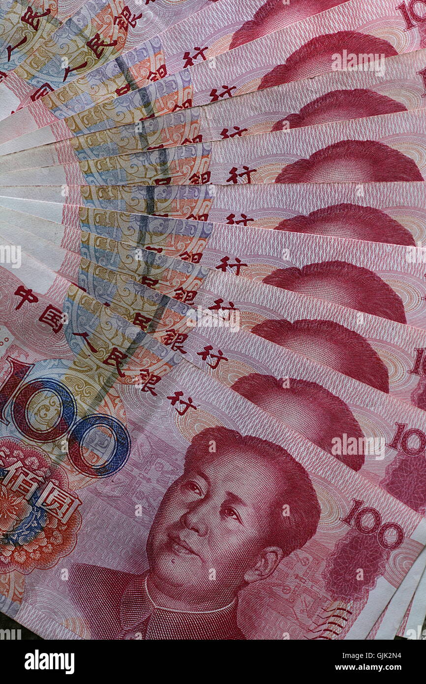 Asien-Währung-Banknoten Stockfoto